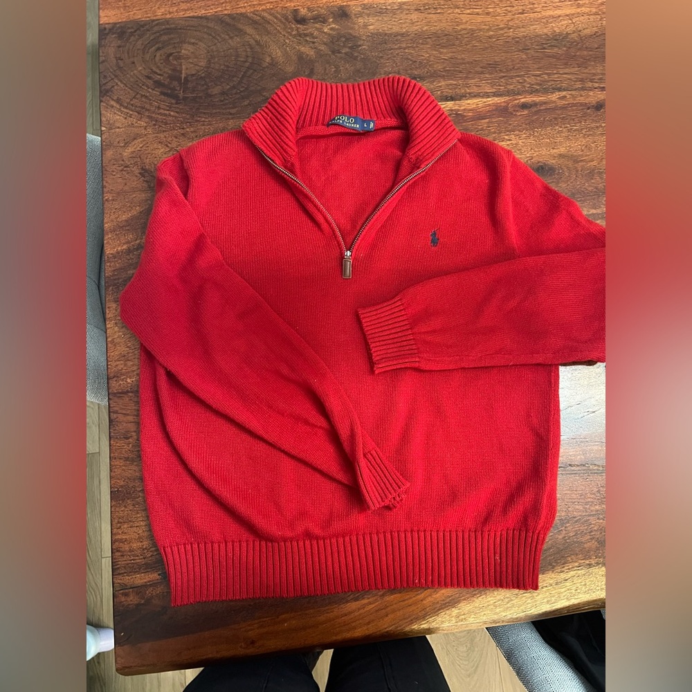 Ralph Lauren Polo red sweater men’s large